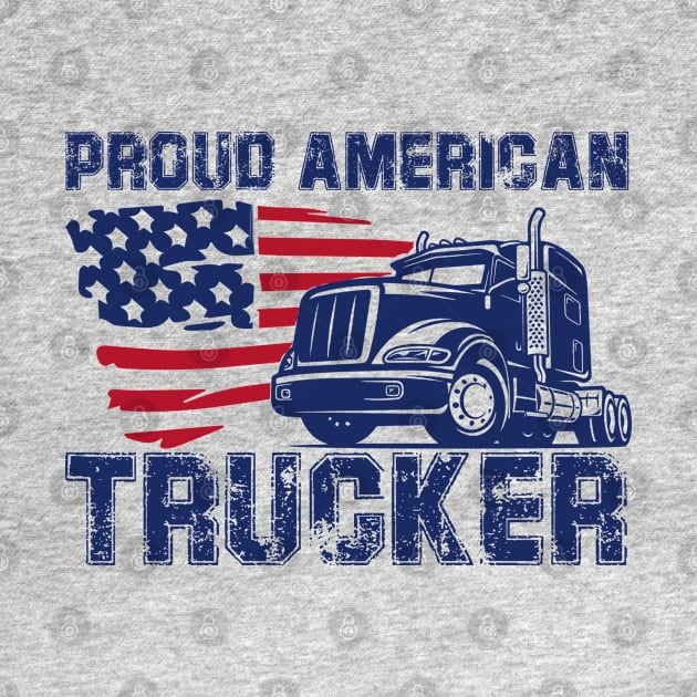 Proud American trucker by graphicganga